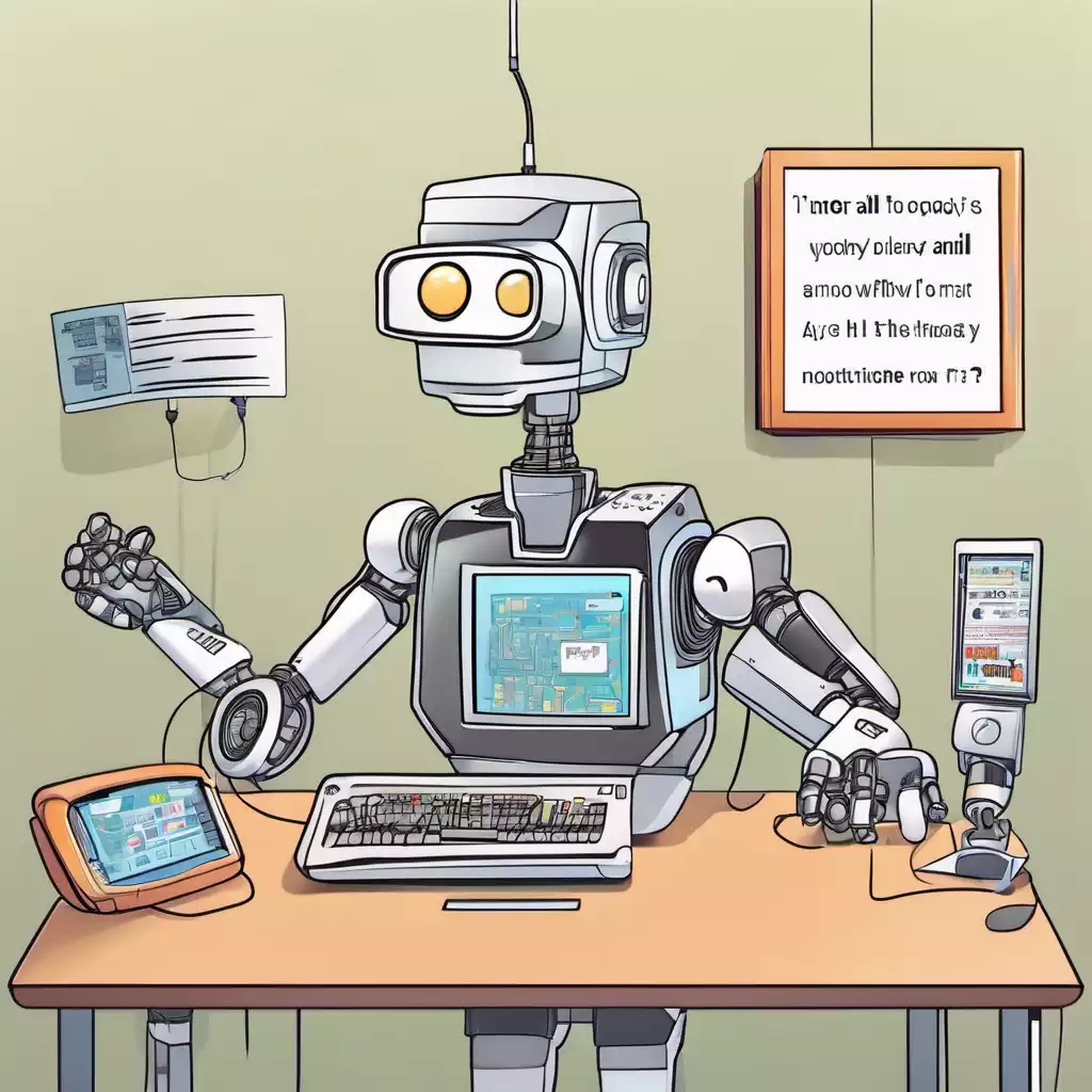 Work From Home Improving Artificial Intelligence Models cartoon