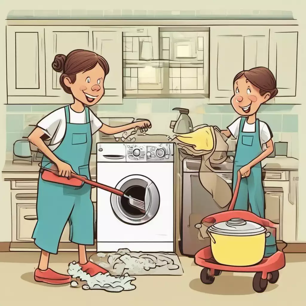 Get Paid To Do Other People's Home Chores cartoon