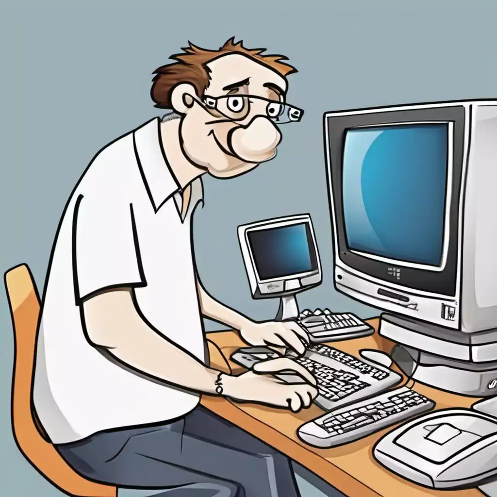 Work From Home Data Entry Jobs cartoon