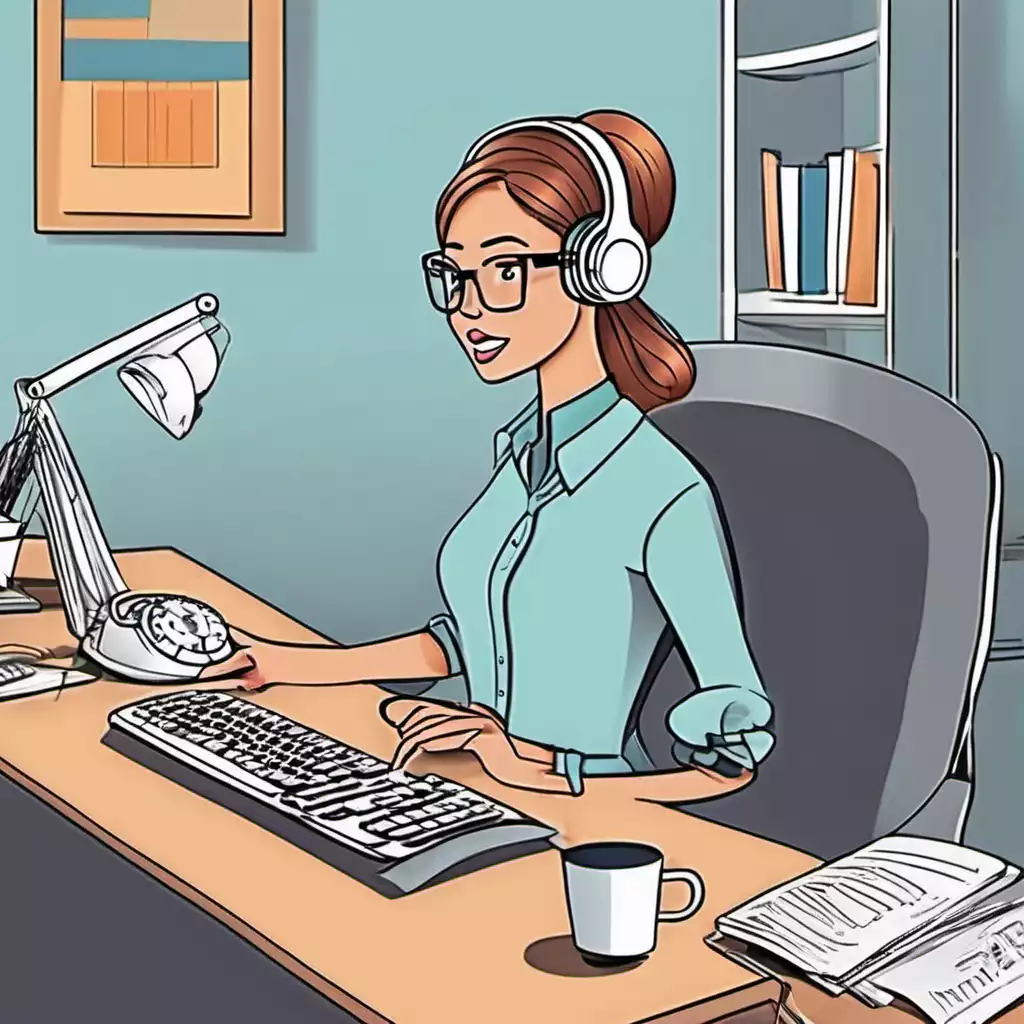 Work From Home As An Executive Assistant cartoon